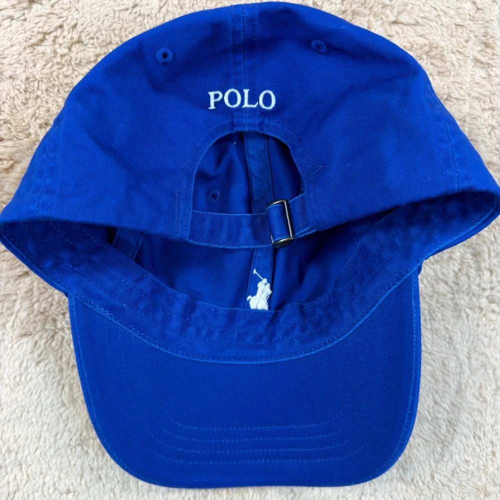 Polo Ralph Lauren Men OS Baseball Cap Royal Blue White Pony Logo NWOT